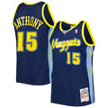 Carmelo Anthony Denver Nuggets M & N Hardwood Classics Swingman Jersey - Navy Basketball TJS0753