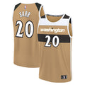 Alex Sarr Washington Wizards 2025/26 City Edition Fast Break Jersey - Gold Basketball TJS0733