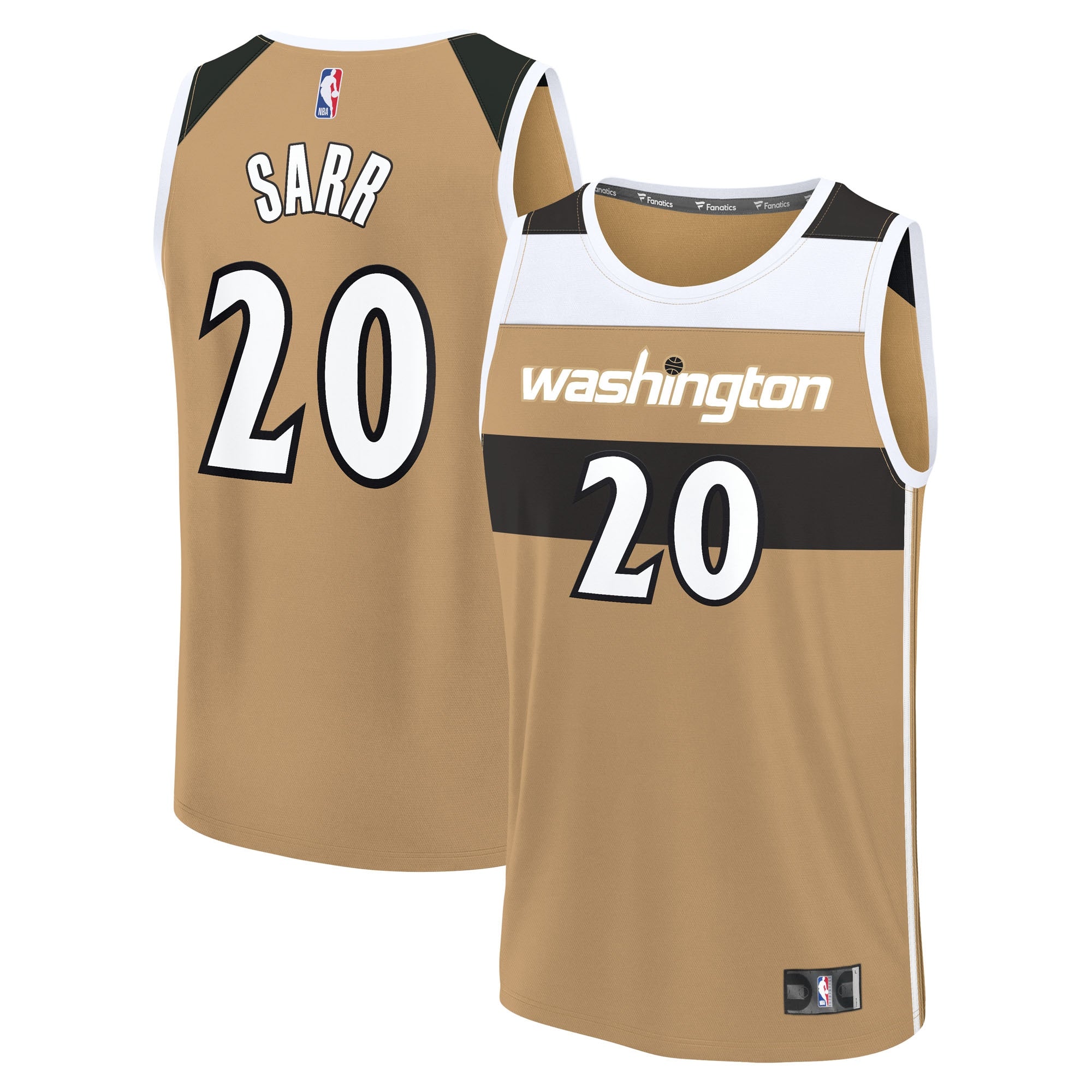 Alex Sarr Washington Wizards 2025/26 City Edition Fast Break Jersey - Gold Basketball TJS0733