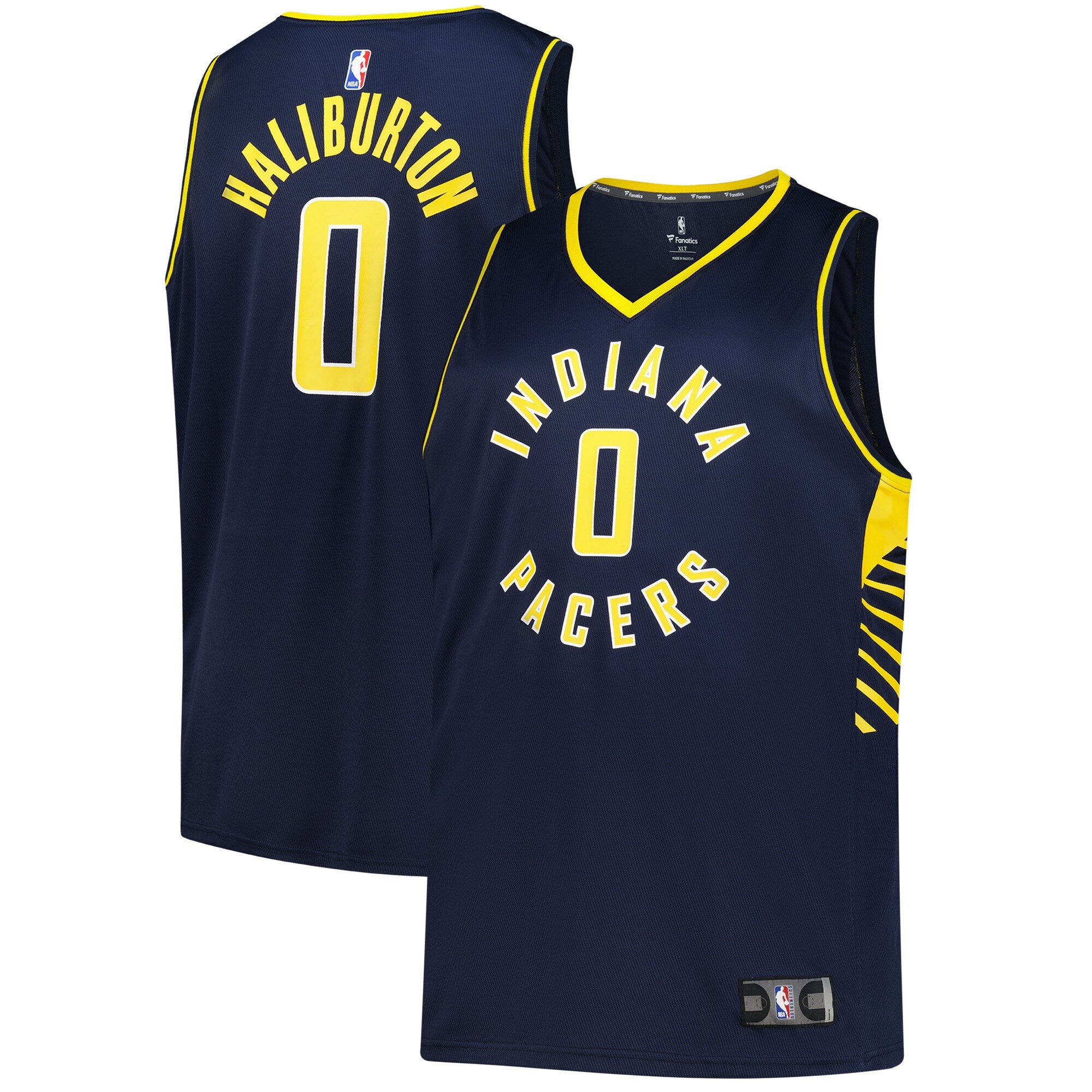 Tyrese Haliburton Indiana Pacers Big & Tall Fast Break Jersey - Icon Edition - Navy Basketball TJS0710