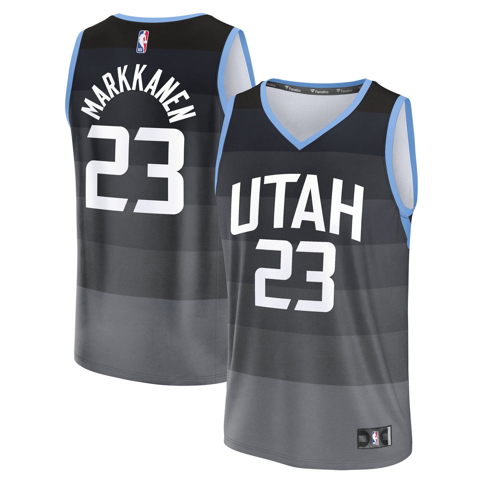 Lauri Markkanen Utah Jazz 2025/26 City Edition Fast Break Jersey - Black Basketball TJS0715