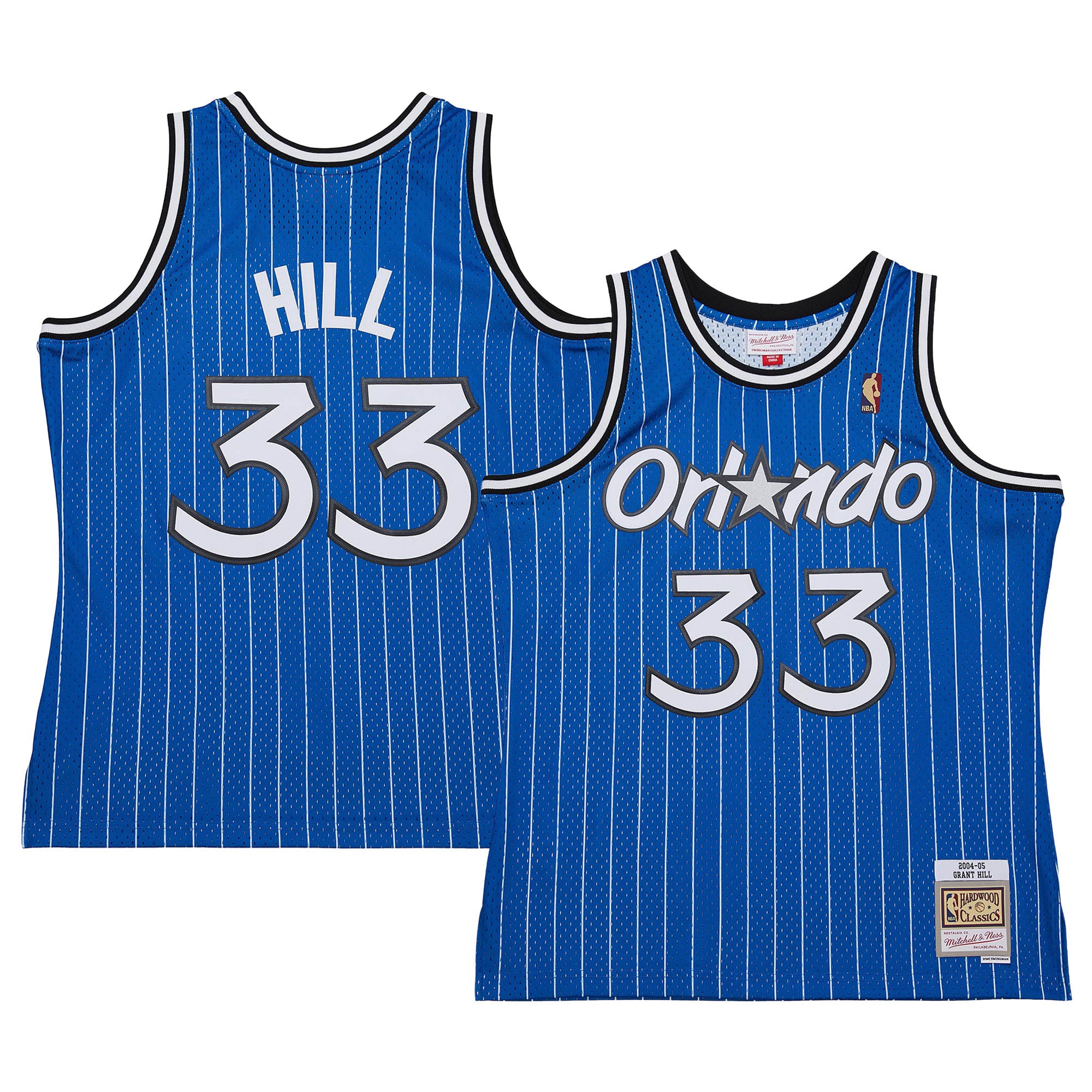 Grant Hill Orlando Magic M & N 2004/05 Hardwood Classics Swingman Jersey - Blue Basketball TJS0705