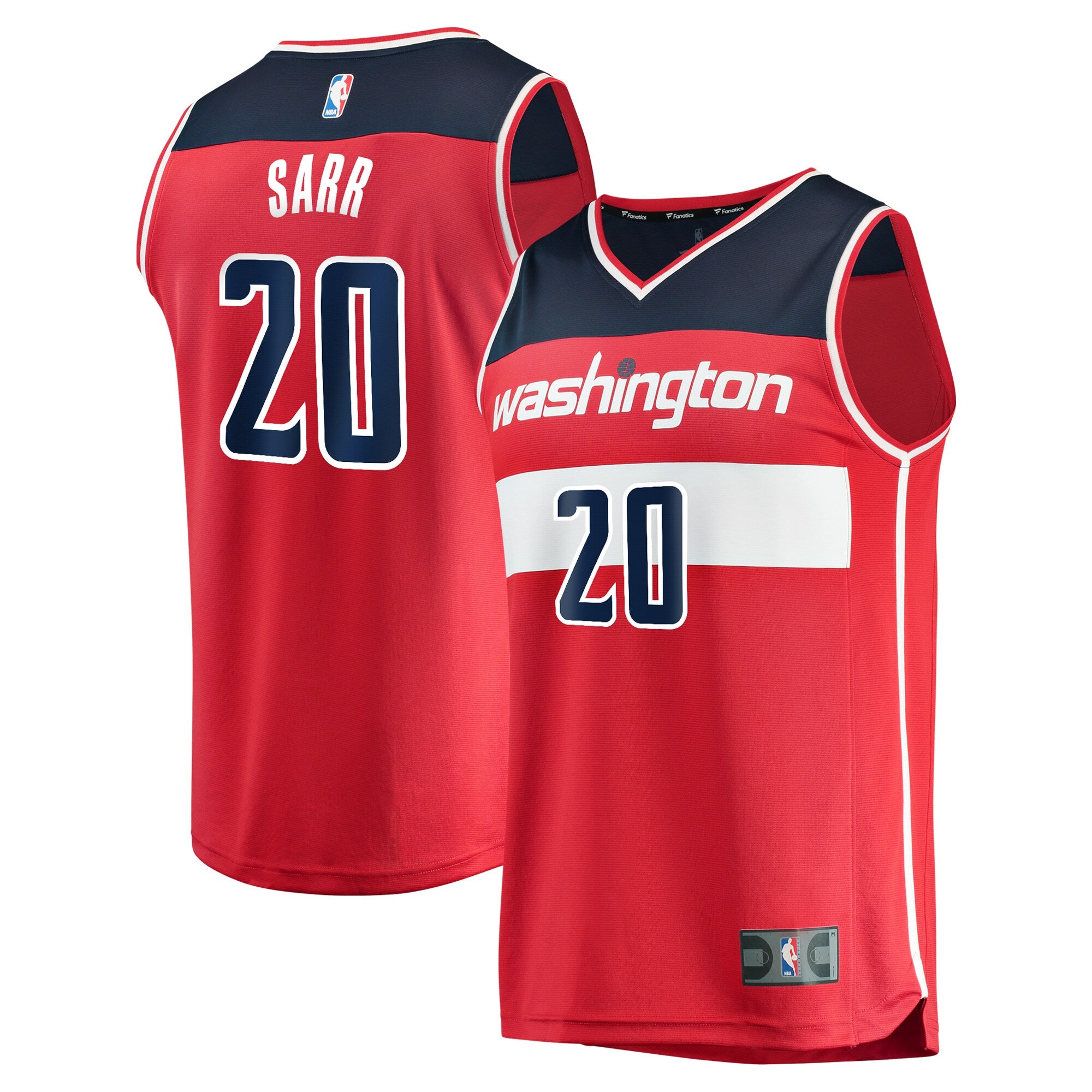 Alexandre Sarr Washington Wizards Fast Break Replica Player Jersey - Icon Edition - Red Basketball TJS0766
