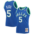 Jason Kidd Dallas Mavericks M & N 1994/95 Hardwood Classics Swingman Jersey - Blue Basketball TJS0799