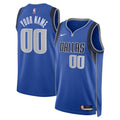 Dallas Mavericks Unisex Swingman Custom Jersey Blue - Icon Edition Basketball TJS0769