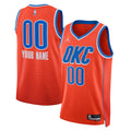 Oklahoma City Thunder Jordan Brand Unisex 2022/23 Swingman Custom Jersey - Statement Edition - Orange Basketball TJS0882