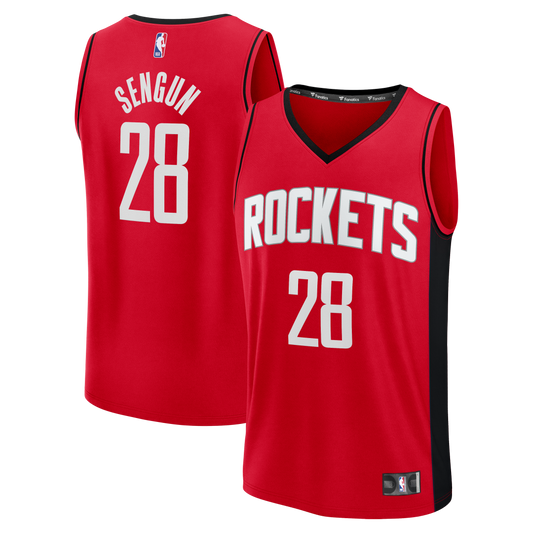 Alperen ?eng�n Houston Rockets Fast Break Replica Jersey - Red - Icon Edition Basketball TJS0943