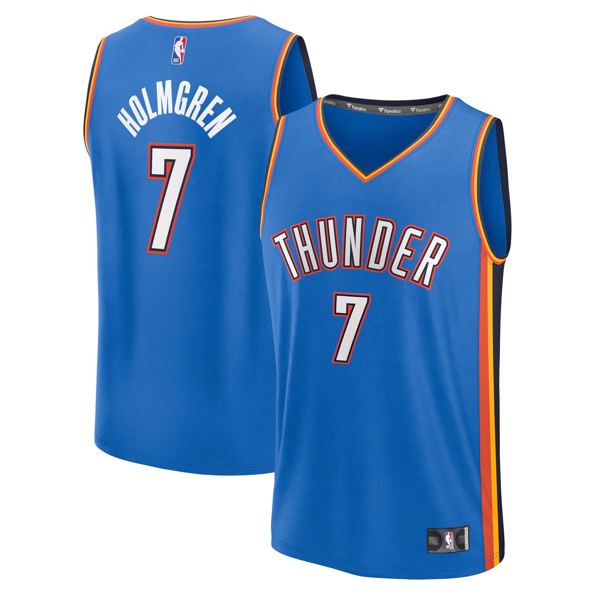 Chet Holmgren Oklahoma City Thunder Fast Break Replica Player Jersey - Icon Edition - Blue Basketball TJS1008