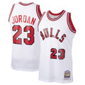 Michael Jordan Chicago Bulls M & N 1984/85 Hardwood Classics Rookie Jersey - White Basketball TJS1097