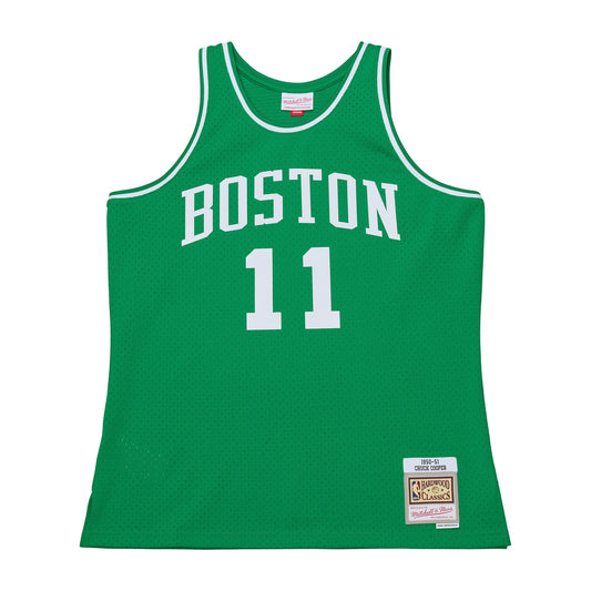 Chuck Cooper Boston Celtics M & N 1950-51 Pioneers Swingman Jersey - Kelly Green Basketball TJS1087