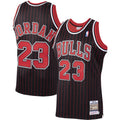 Michael Jordan Chicago Bulls M & N 1995/96 Hardwood Classics Jersey - Black Basketball TJS1003