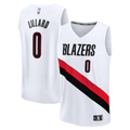 Damian Lillard Portland Trail Blazers Fast Break Replica Jersey - White - Association Edition Basketball TJS0873