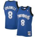 Latrell Sprewell Minnesota Timberwolves M & N 2003/04 Hardwood Classics Swingman Jersey - Blue Basketball TJS1085