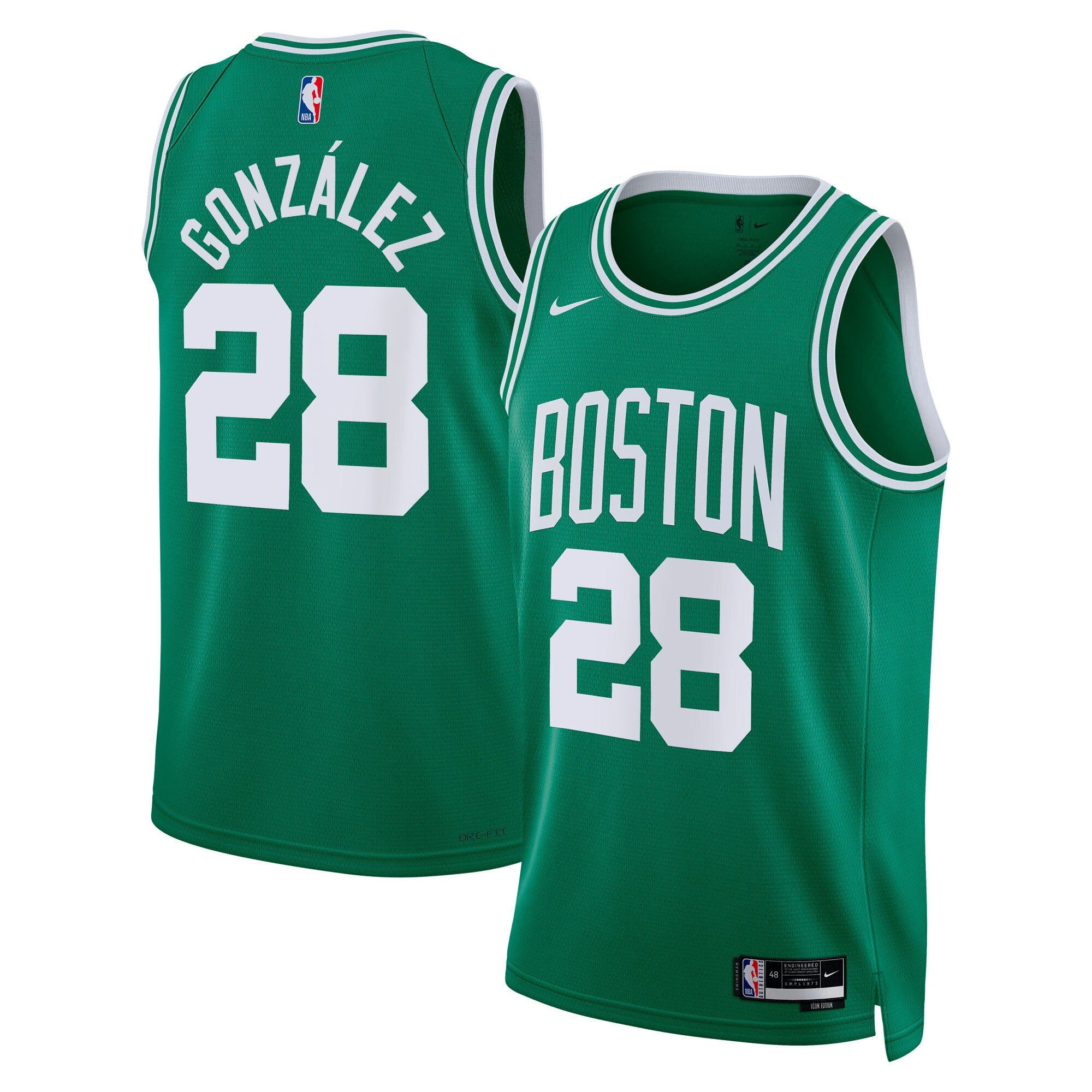 Hugo Gonz�lez Boston Celtics Unisex Swingman Jersey - Icon Edition - Kelly Green Basketball TJS0989