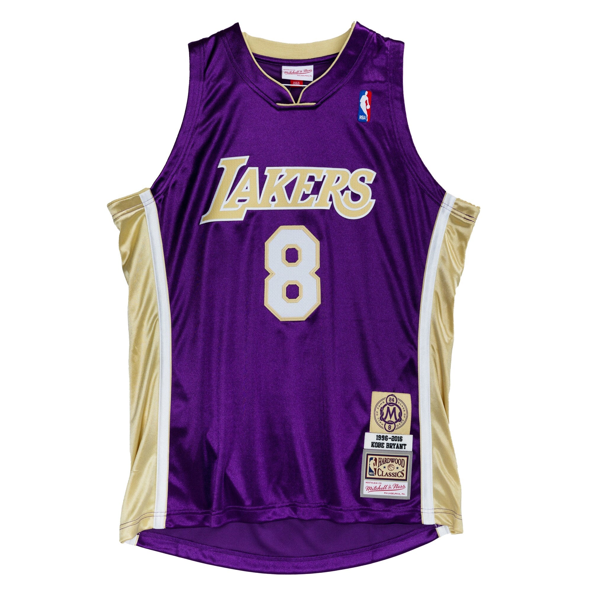 Kobe Bryant Los Angeles Lakers M & N Hall of Fame Class of 2020 #8 Jersey - Purple Basketball TJS1059