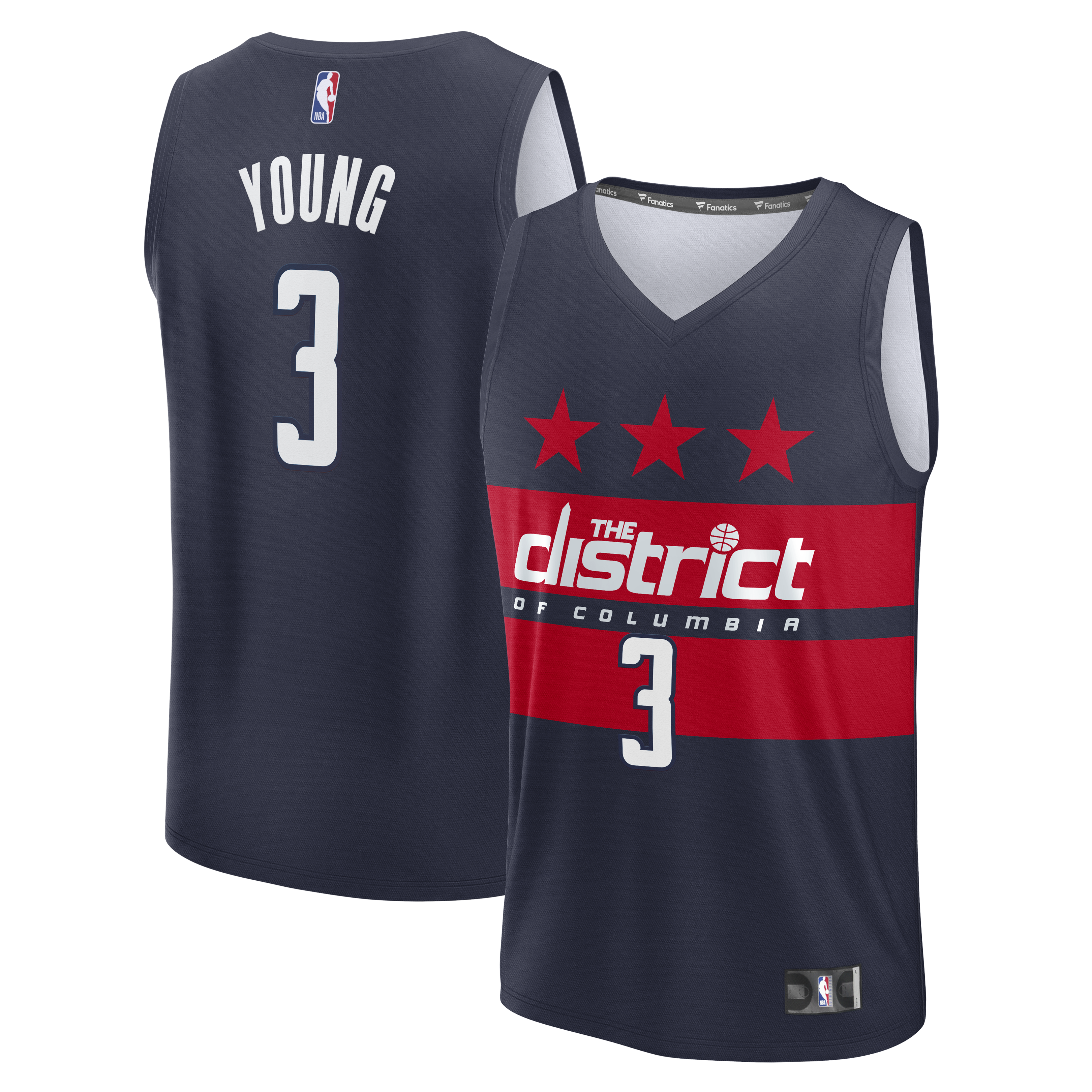 Trae Young Washington Wizards Fast Break - Statement Edition - Navy Basketball TJS1090