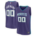 Charlotte Hornets Fast Break Custom Jersey - Purple - Statement Edition Basketball TJS1092
