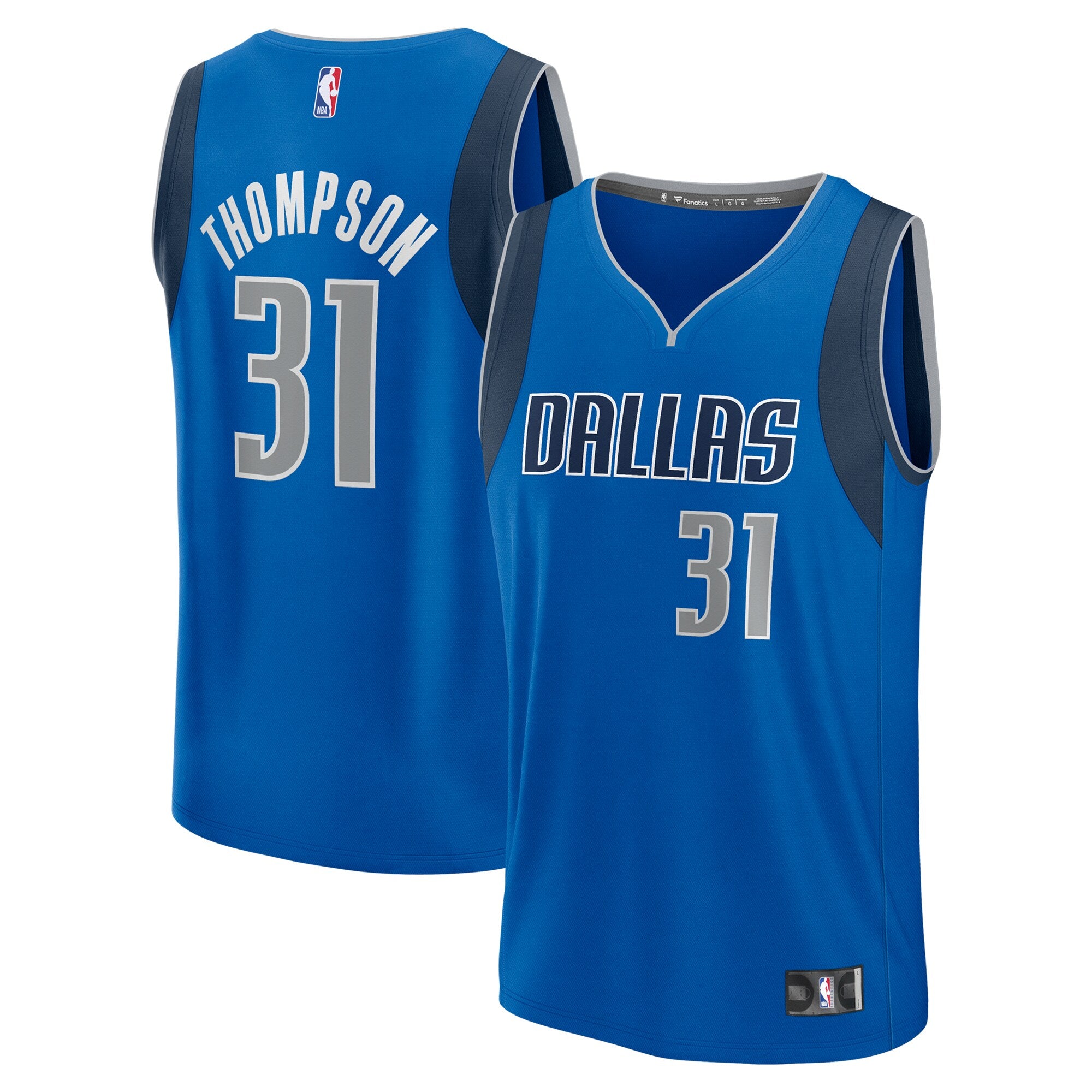 Klay Thompson Dallas Mavericks Fast Break Replica Player Jersey - Icon Edition - Blue Basketball TJS0908