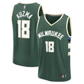 Kyle Kuzma Milwaukee Bucks Fast Break Replica Player Jersey - Icon Edition - Hunter Green Basketball TJS0897