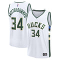 Giannis Antetokounmpo Milwaukee Bucks Fast Break Replica Player Jersey - Association Edition - White Basketball TJS0895