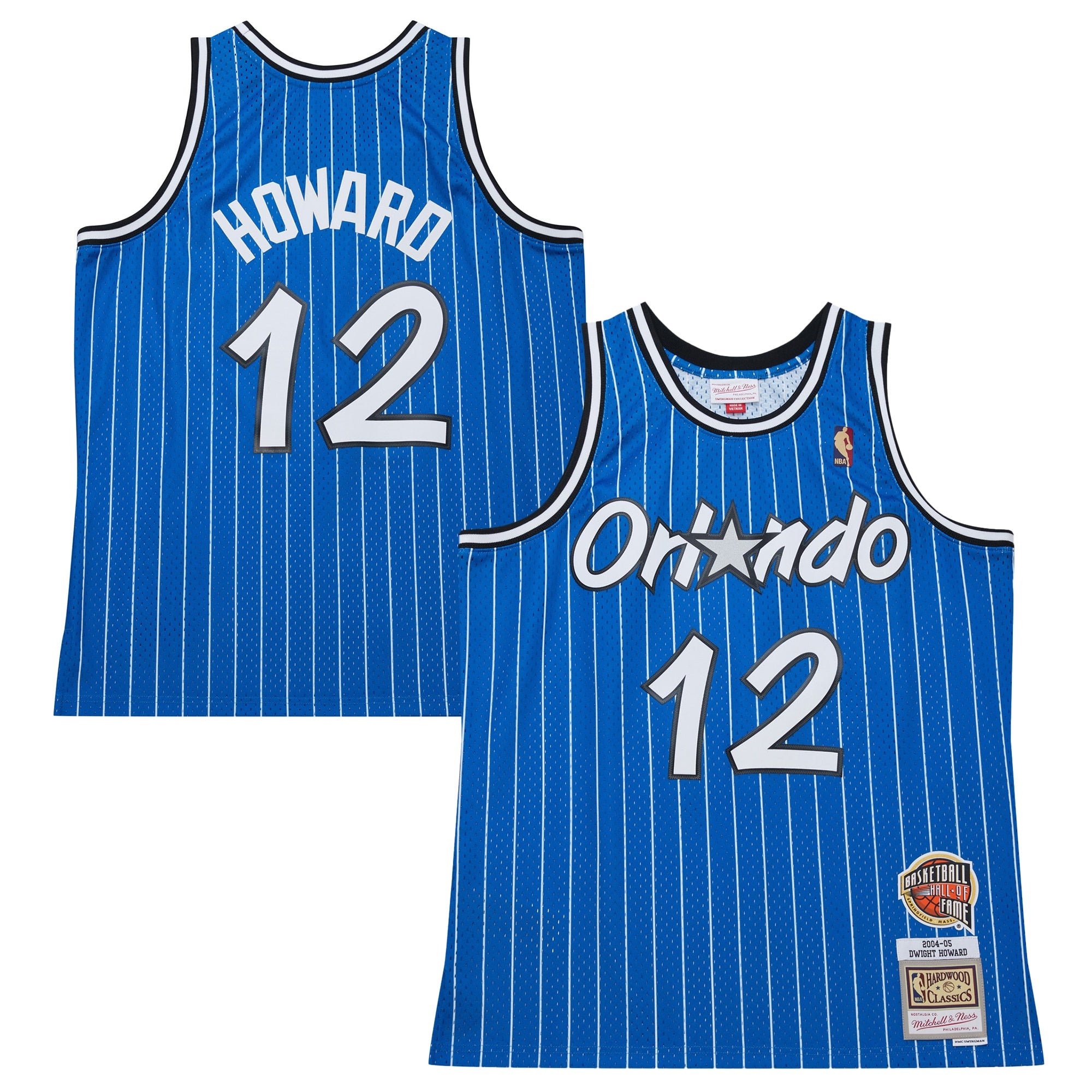 Dwight Howard Orlando Magic 2004/05 Hardwood Classics Hall of Fame Swingman Jersey - Blue Basketball TJS1099