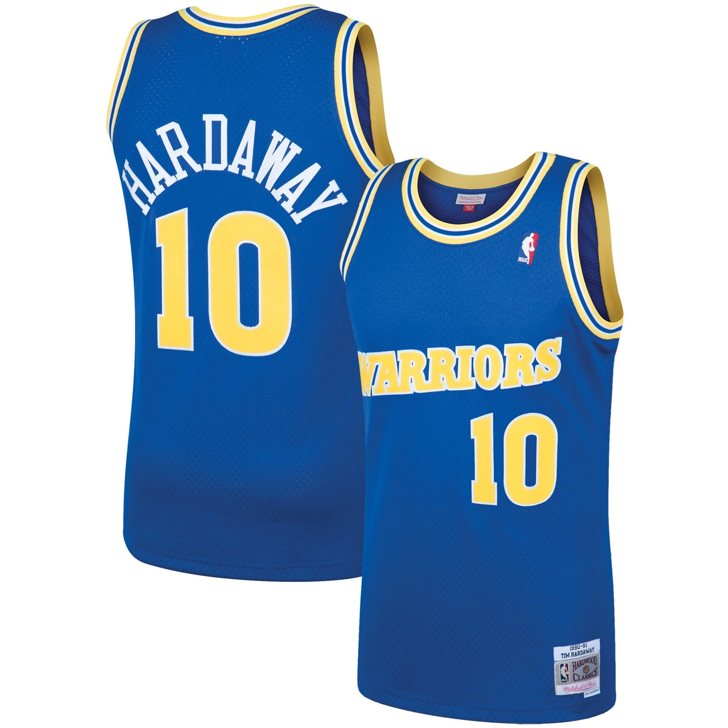 Tim Hardaway Golden State Warriors M & N 1990/91 Hardwood Classics Swingman Jersey - Royal Basketball TJS1065