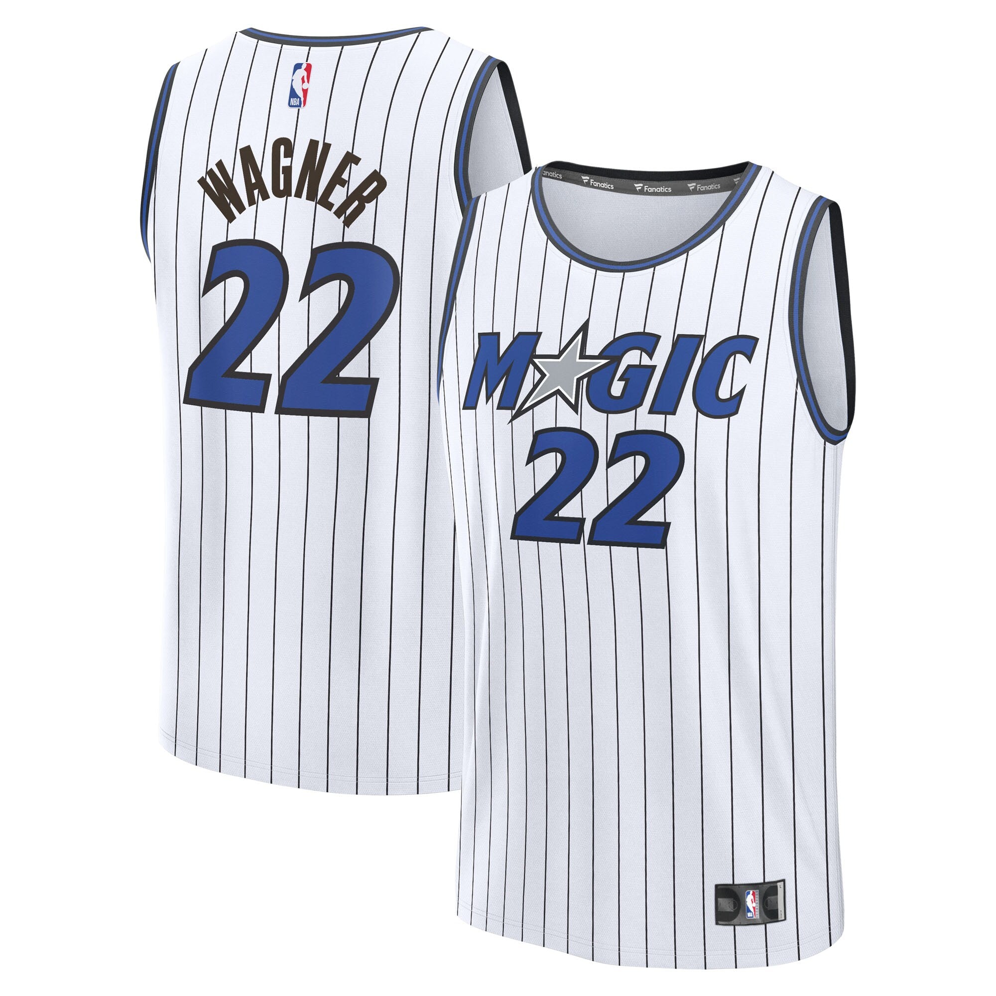 Franz Wagner Orlando Magic Fast Break Replica Player Jersey - Association Edition - White Basketball TJS1044