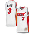 Dwyane Wade Miami Heat M & N 2005/06 Hardwood Classics Swingman Jersey - White Basketball TJS1083