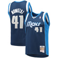 Dirk Nowitzki Dallas Mavericks M & N 2011/12 Hardwood Classics Swingman Jersey - Navy Basketball TJS1088