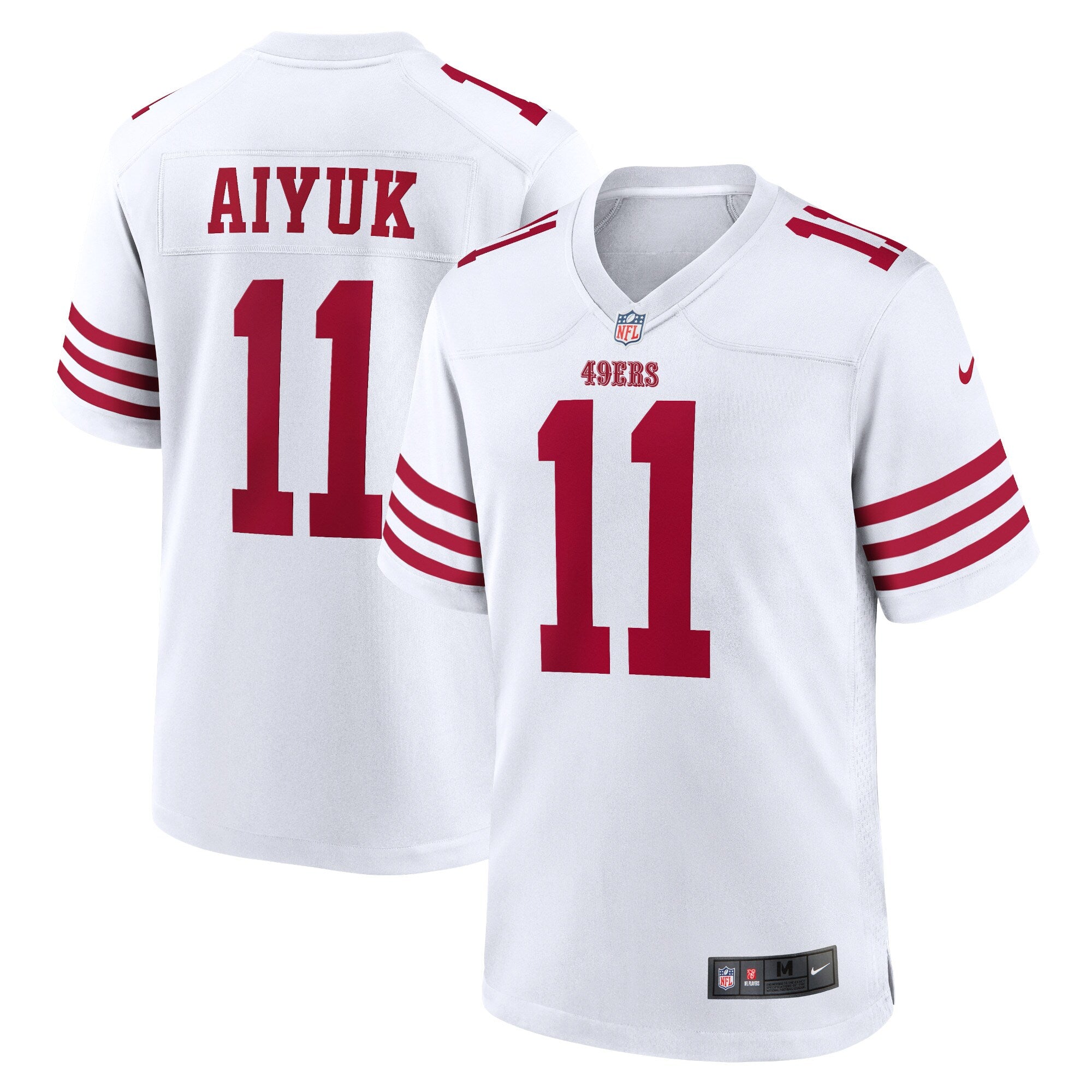 Brandon Aiyuk San Francisco 49ers Player Game Jersey - White | Stitched Football Jersey TJS0005