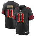 Brandon Aiyuk San Francisco 49ers 2025 Rivalries Collection Game Jersey - Black | Stitched Football Jersey TJS0037