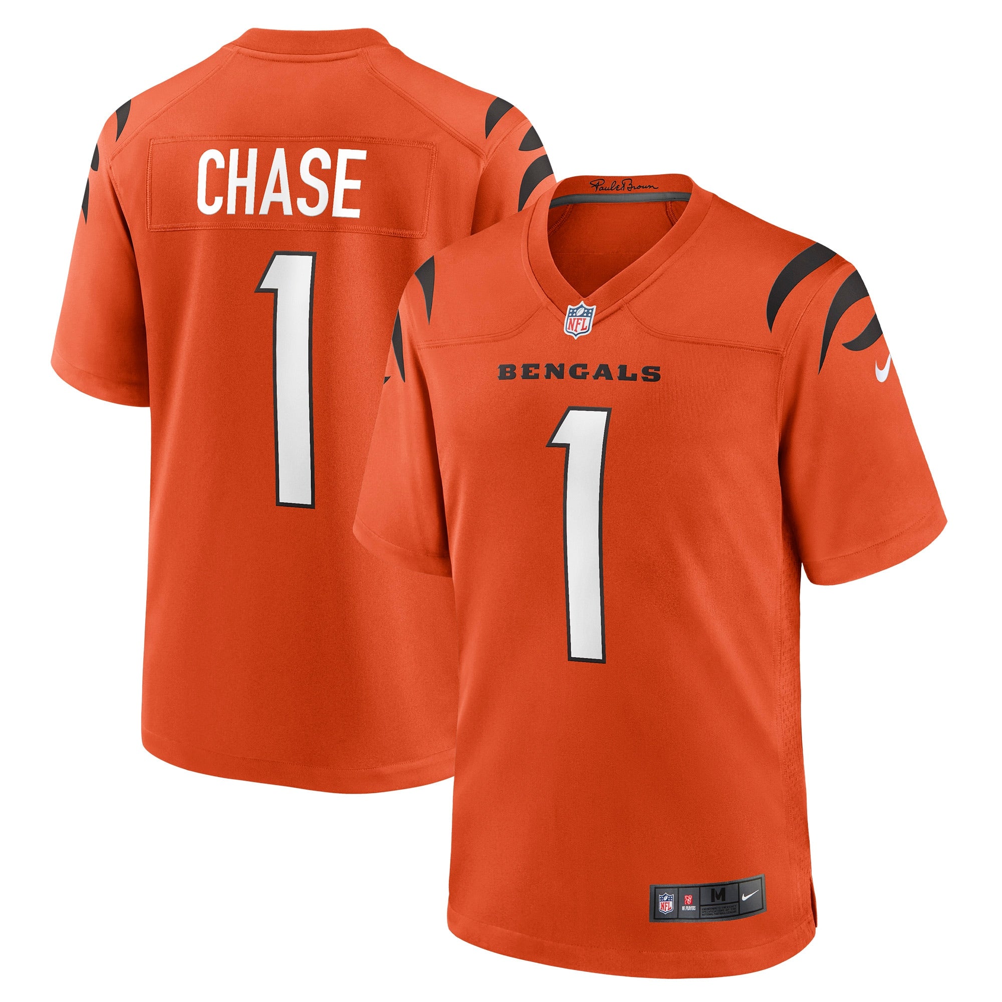 Ja'Marr Chase Cincinnati Bengals Alternate Game Jersey - Orange | Stitched Football Jersey TJS0092