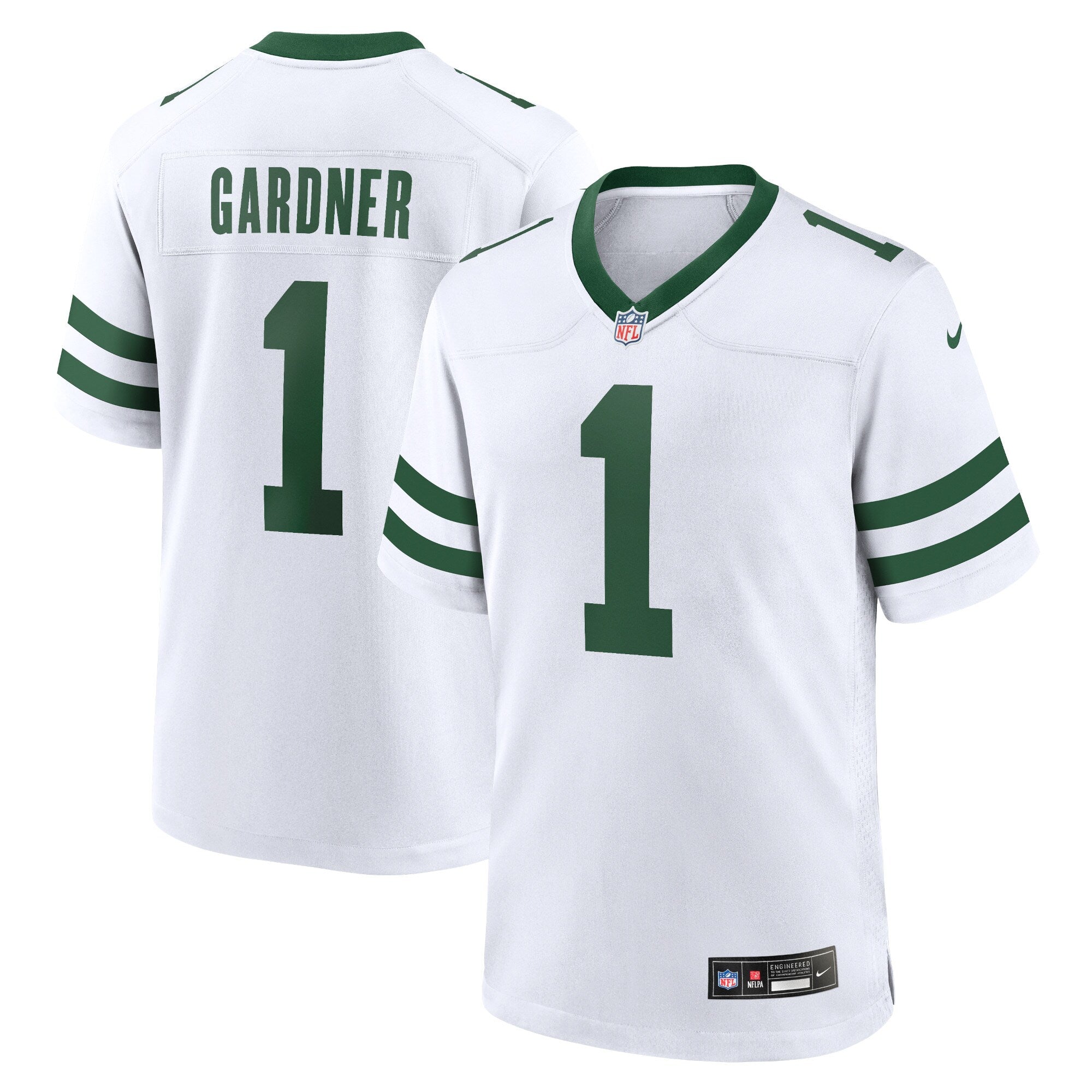 Ahmad Sauce Gardner New York Jets Game Jersey - Legacy White | Stitched Football Jersey TJS0023