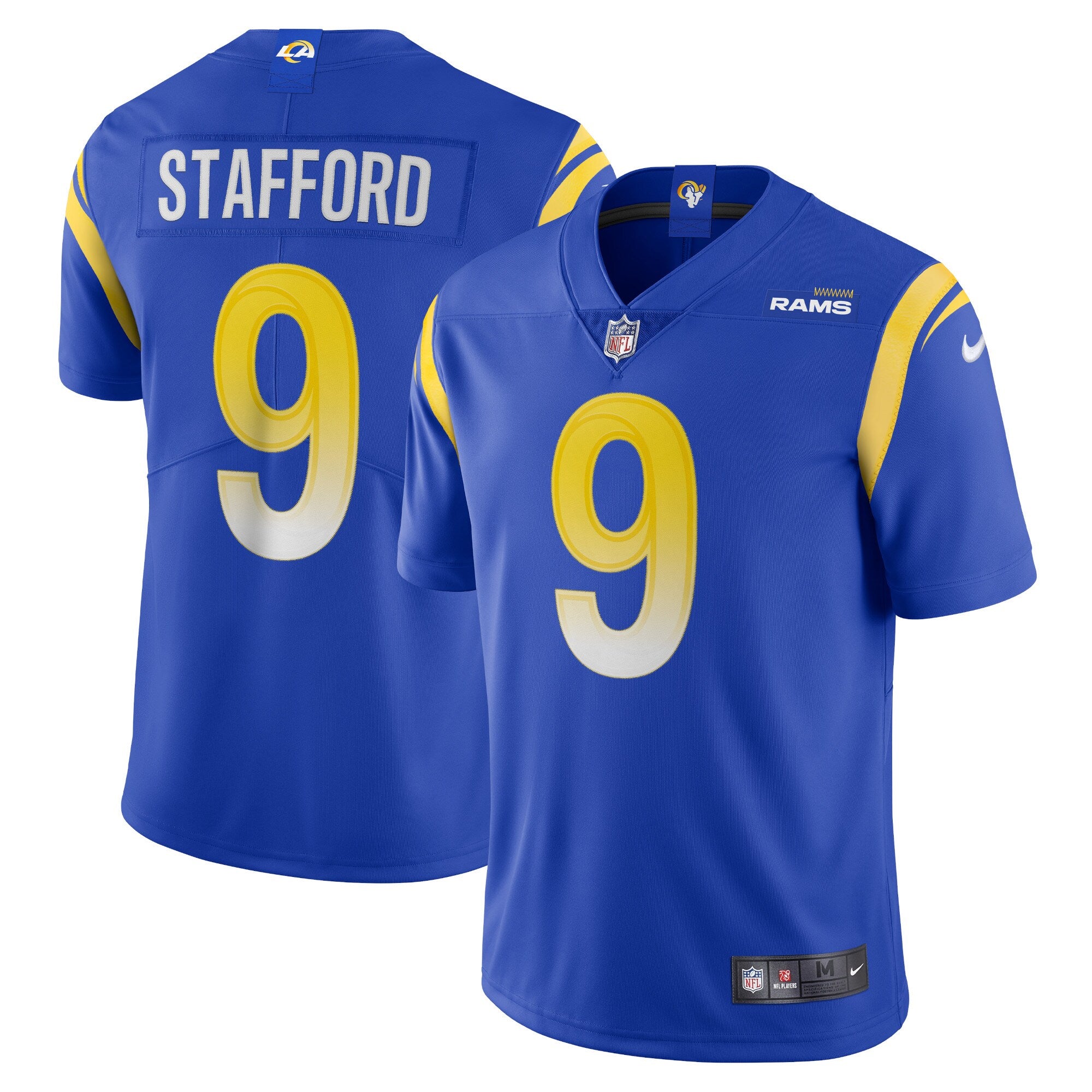 Matthew Stafford Los Angeles Rams Vapor Limited Jersey - Royal | Stitched Football Jersey TJS0009