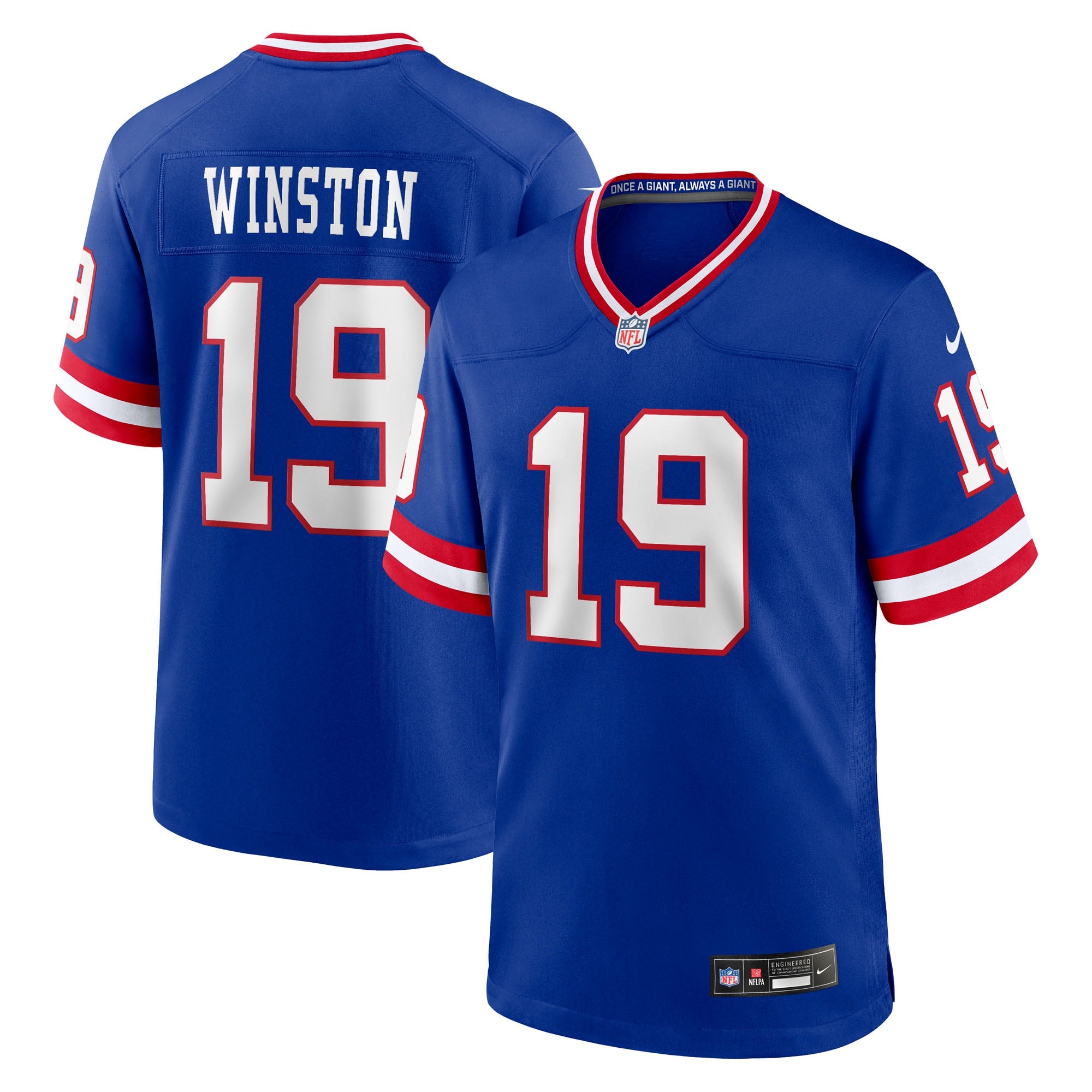Jameis Winston New York Giants Alternate 2 Game Jersey - Royal | Stitched Football Jersey TJS0042