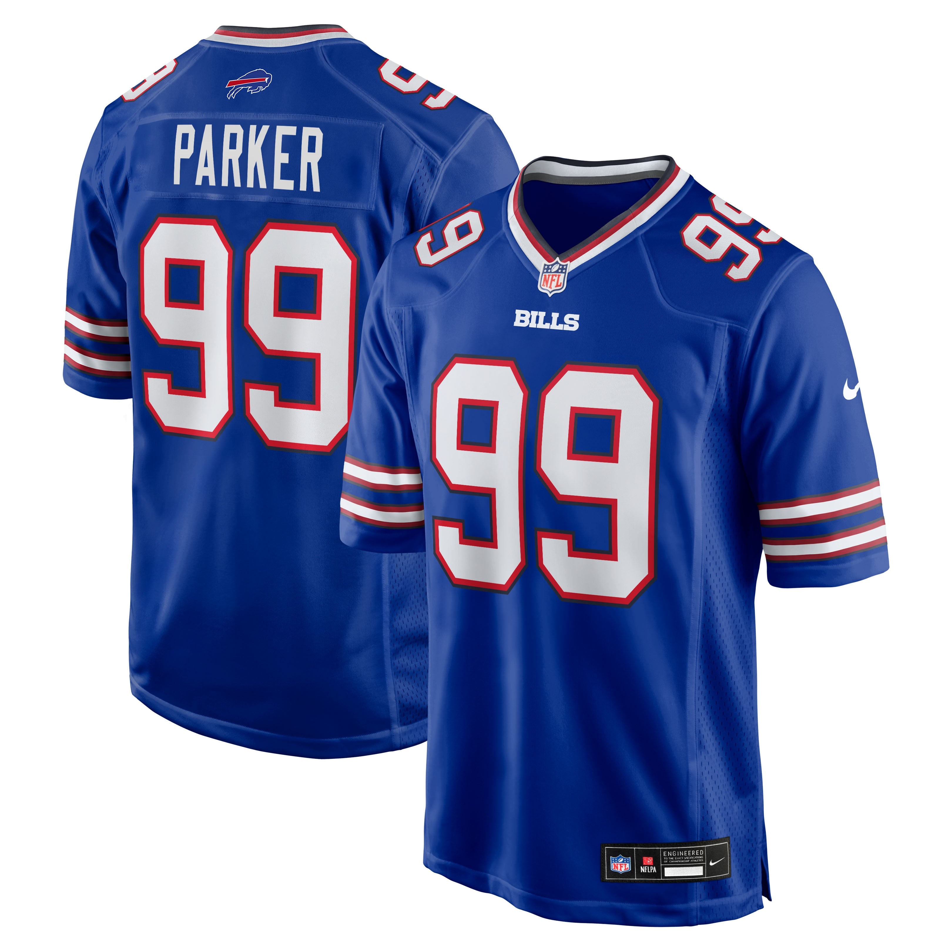 T.J. Parker Buffalo Bills Game Jersey - Royal | Stitched Football Jersey TJS0065