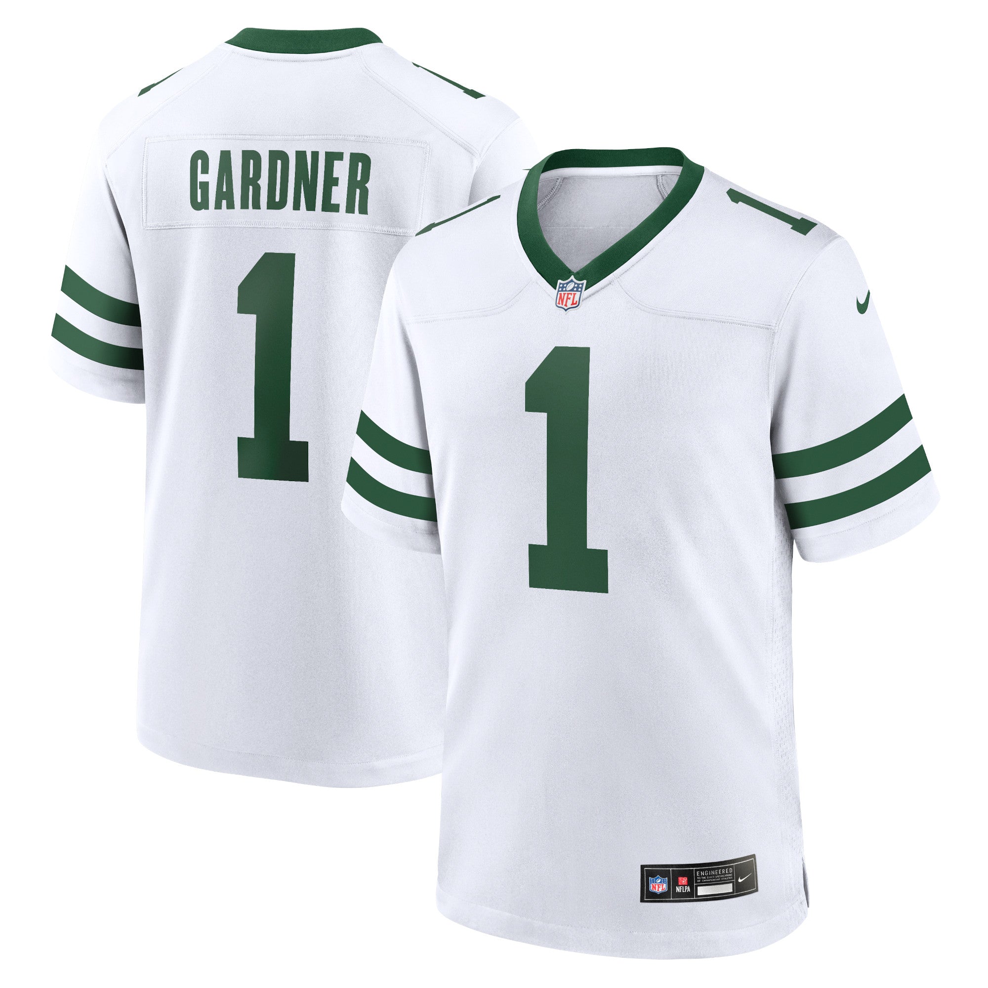 Ahmad Sauce Gardner New York Jets Game Jersey - Legacy White | Stitched Football Jersey TJS0079