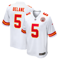 Mansoor Delane Kansas City Chiefs Game Jersey - White | Stitched Football Jersey TJS0052
