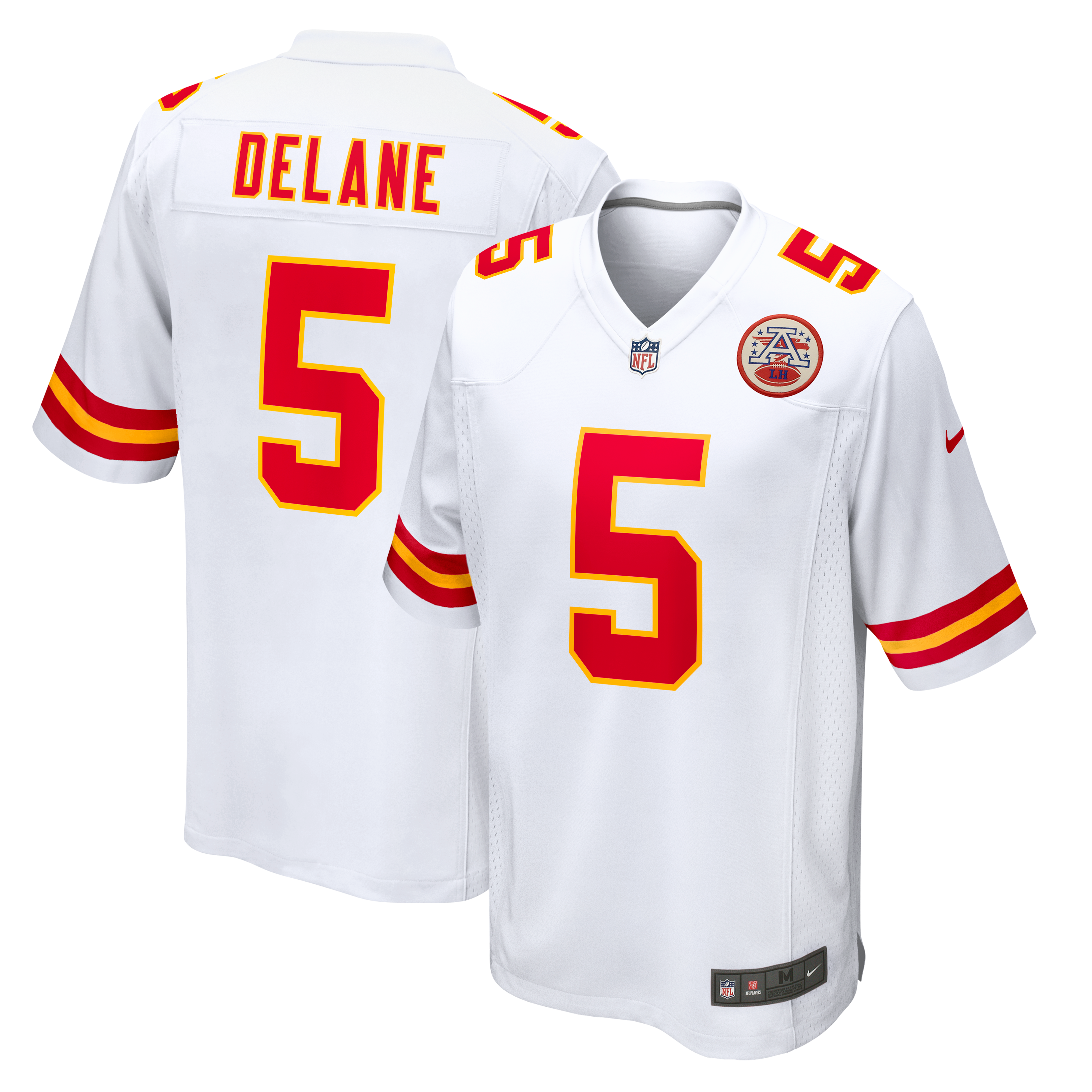 Mansoor Delane Kansas City Chiefs Game Jersey - White | Stitched Football Jersey TJS0052