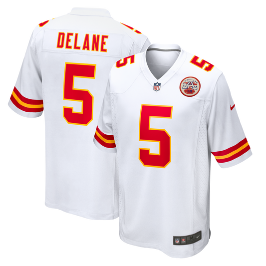 Mansoor Delane Kansas City Chiefs Game Jersey - White | Stitched Football Jersey TJS0052