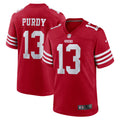 Brock Purdy San Francisco 49ers Game Player Jersey - Scarlet | Stitched Football Jersey TJS0064