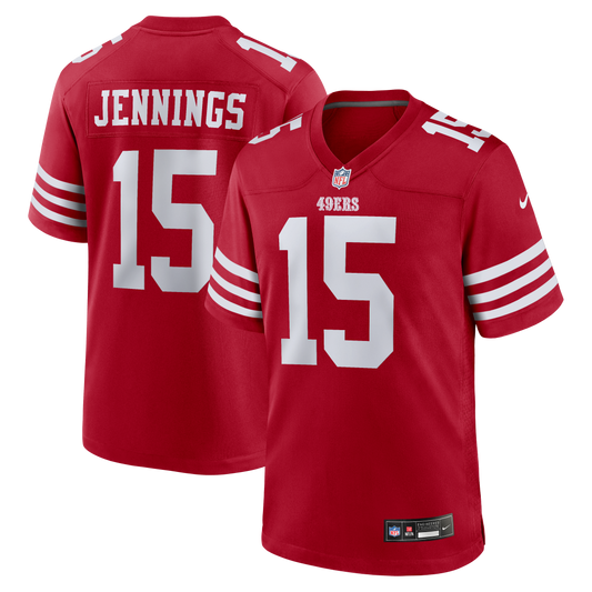 Jauan Jennings San Francisco 49ers Game Jersey - Scarlet | Stitched Football Jersey TJS0068