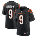 Joe Burrow Cincinnati Bengals Player Game Jersey - Black | Stitched Football Jersey TJS0056