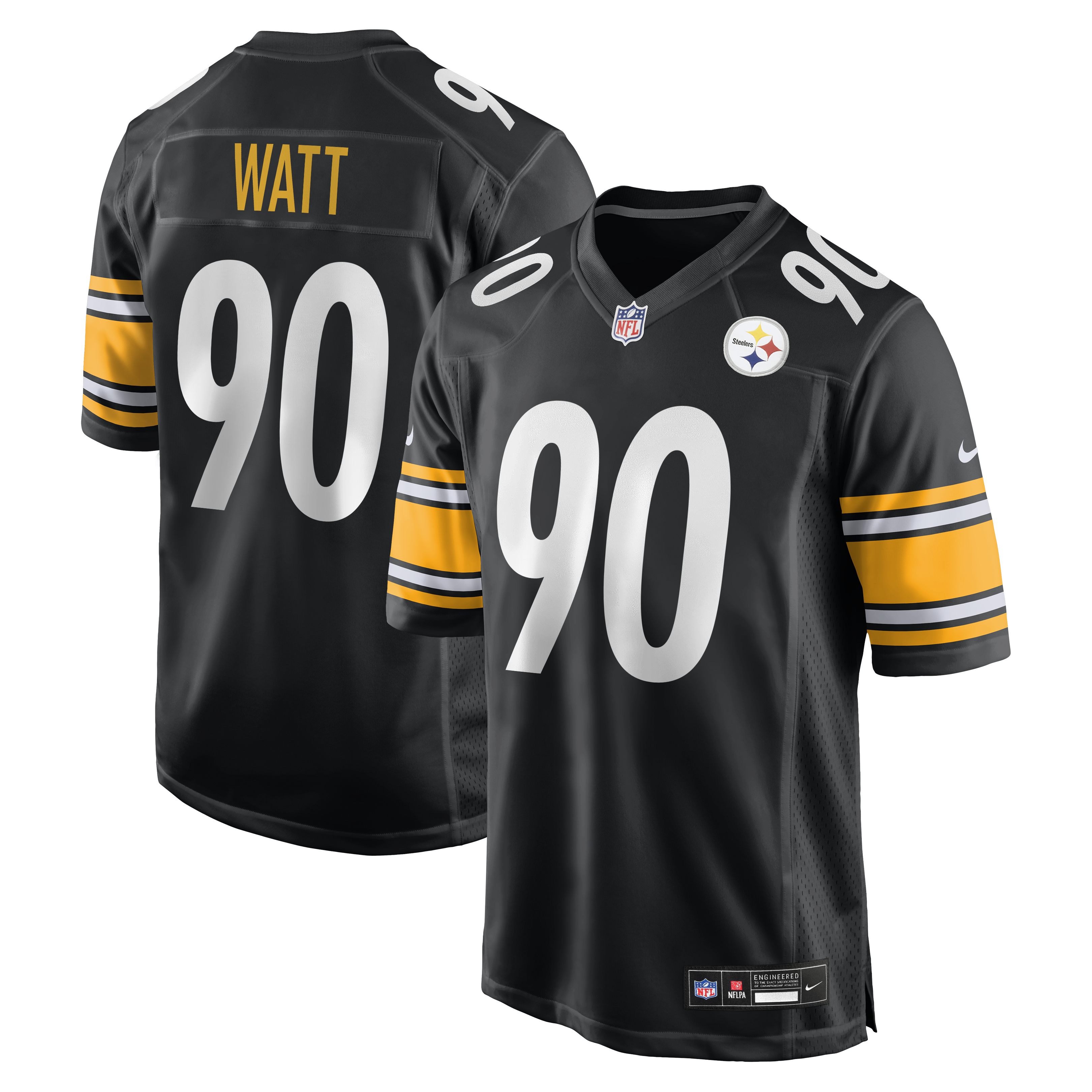 T.J. Watt Pittsburgh Steelers Game Jersey - Black | Stitched Football Jersey TJS0021