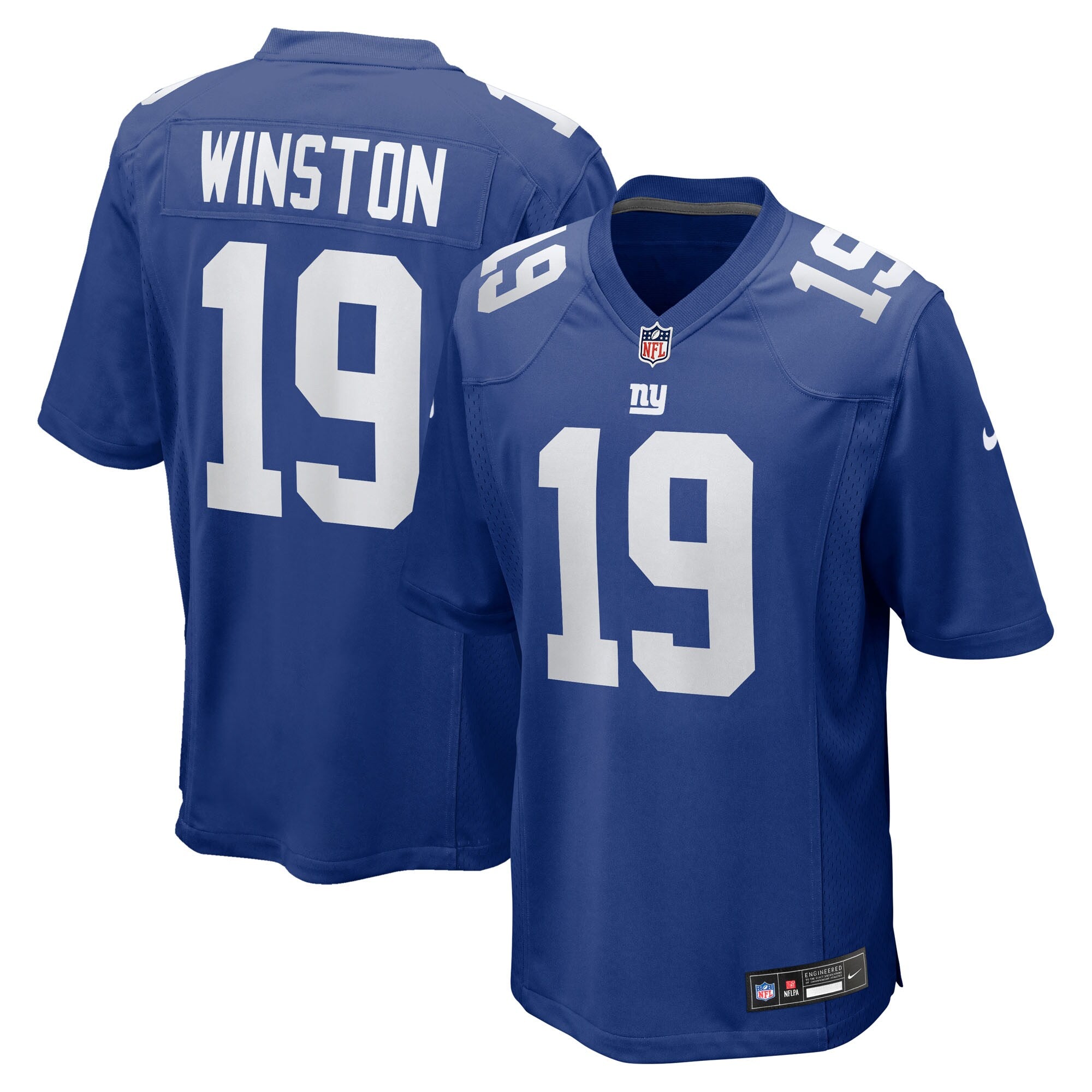 Jameis Winston New York Giants Team Game Jersey - Royal | Stitched Football Jersey TJS0080