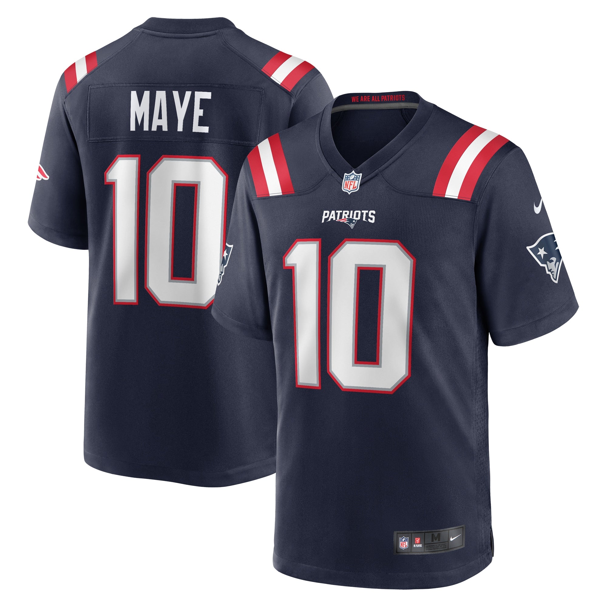 Drake Maye New England Patriots Player Game Jersey - Navy | Stitched Football Jersey TJS0003