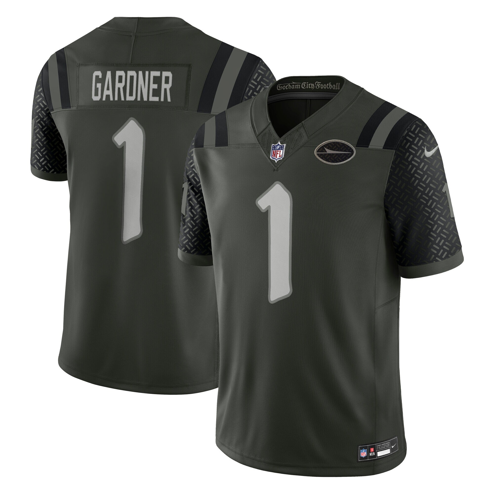 Ahmad Sauce Gardner New York Jets 2025 Rivalries Collection Stitched Limited Jersey - Gotham Green | Stitched Football Jersey TJS0019