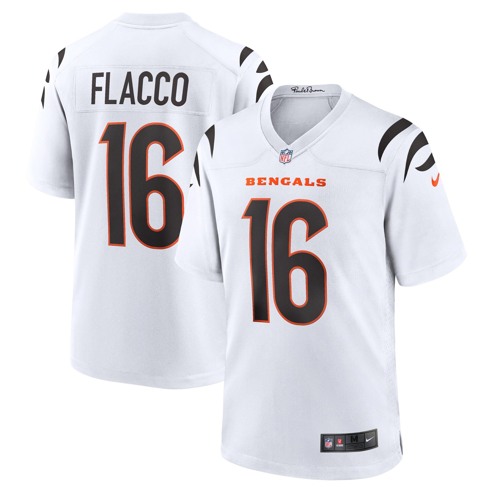 Joe Flacco Cincinnati Bengals Game Jersey - White | Stitched Football Jersey TJS0094