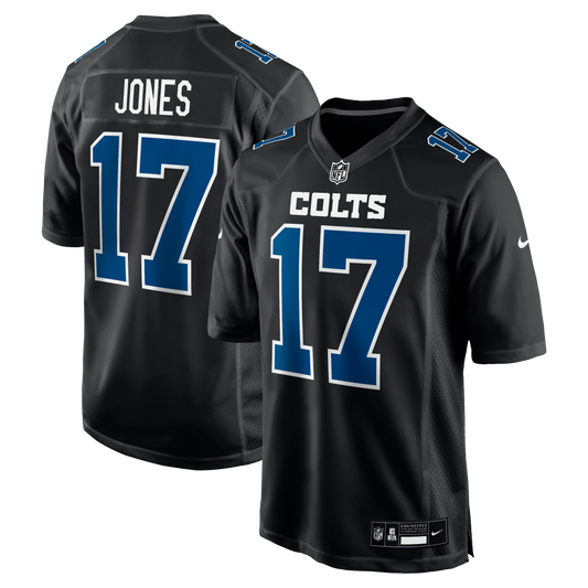 Daniel Jones Indianapolis Colts Fashion Game Jersey - Carbon Black | Stitched Football Jersey TJS0055