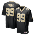 Chase Young New Orleans Saints Game Jersey - Black | Stitched Football Jersey TJS0075